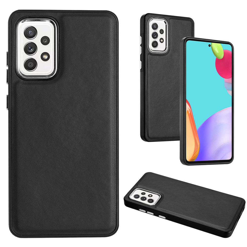 YB Leather Coating Series-6 For Samsung Galaxy A53 5G Leather Coated TPU Case Anti-drop Phone Cover YB Leather Coating Series-6 For Samsung Galaxy A53 5G Leather Coated TPU Case Anti-drop Phone Cover